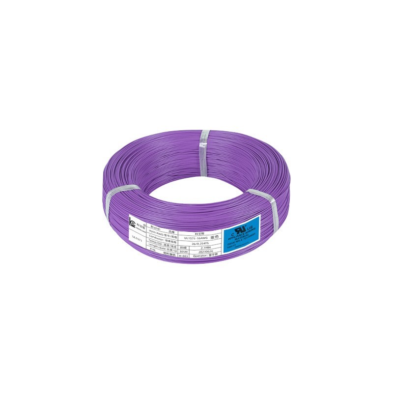 美标UL1571 30-16AWG单芯镀锡铜连接线灯饰电动马达PVC电子线1米图3