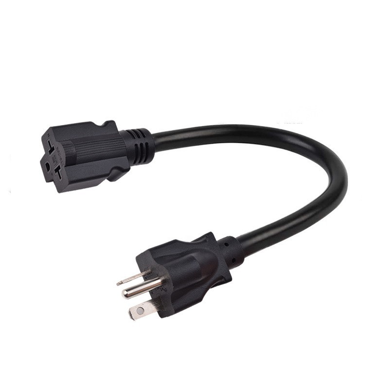 美标5-15p转5-20R转换线美规三插3孔连接线公转母15A/125V电源线图5