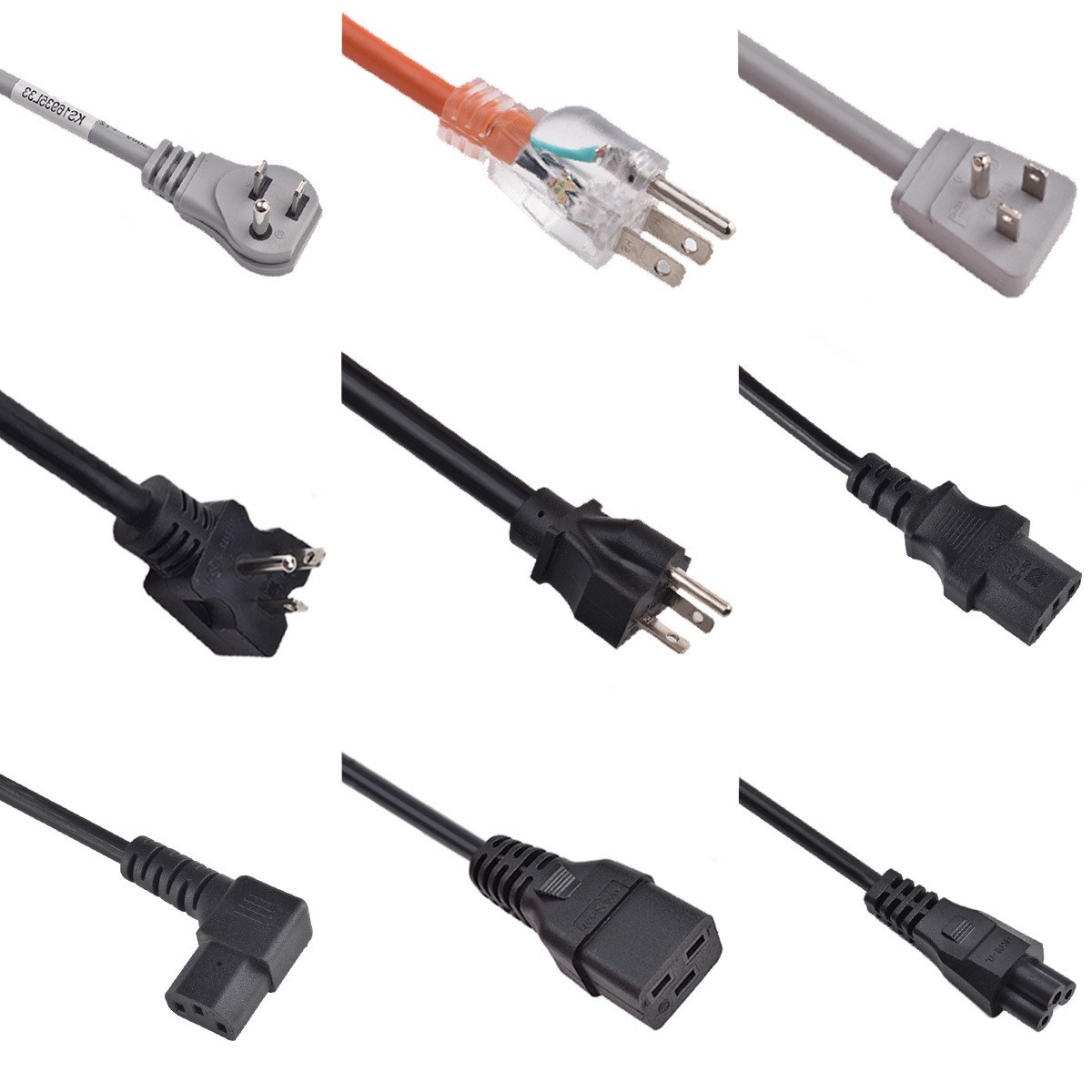 美国UL纯铜插头线美标1.31平方电源线美式18/17/16AWG品字尾定制图4