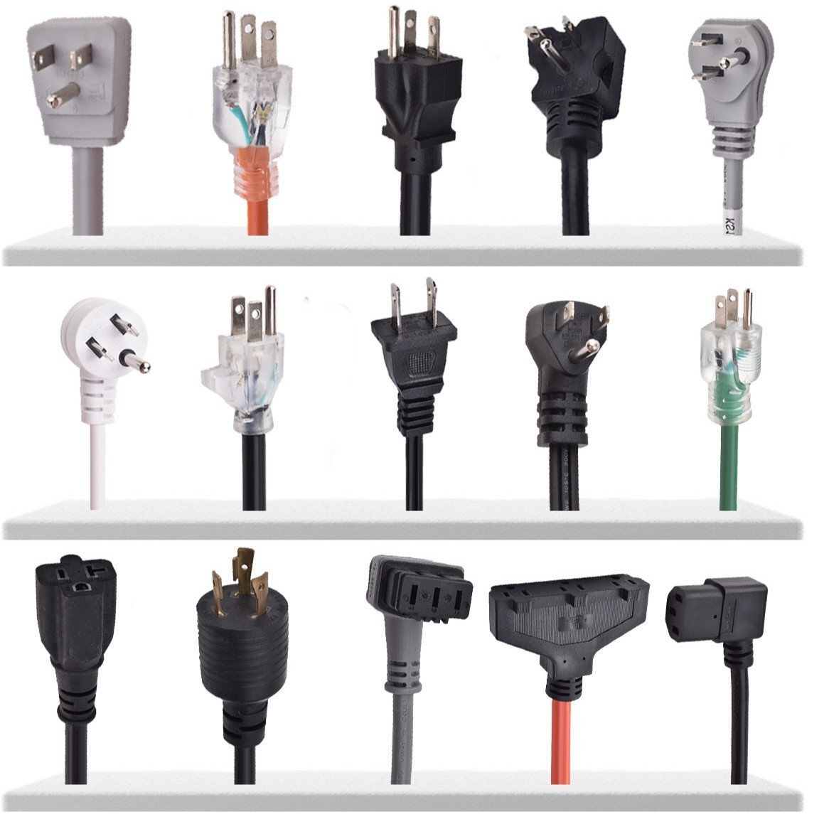 美国UL纯铜插头线美标1.31平方电源线美式18/17/16AWG品字尾定制图5