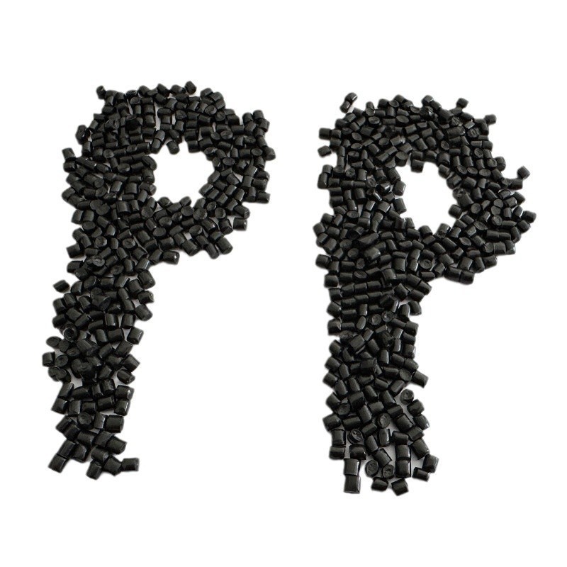 高光黑色颗粒PP原生黑色颗粒可再回收塑料颗粒图5