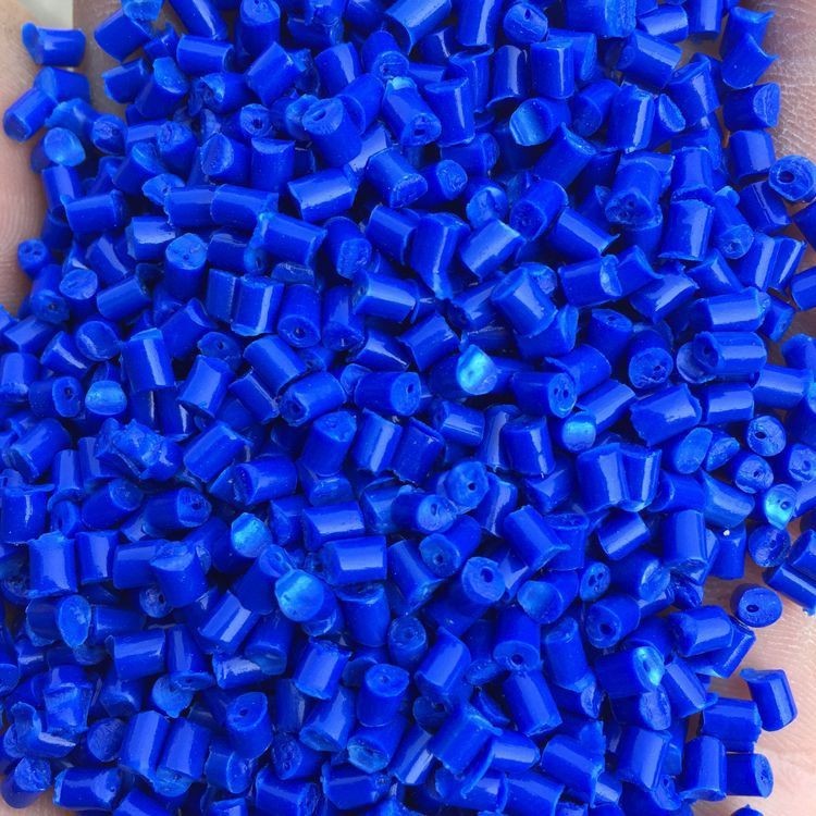 蓝色聚丙造粒料PP再生料回料颗粒高韧性可回收颗粒塑料厂家图4