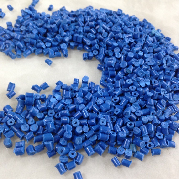 蓝色聚丙造粒料PP再生料回料颗粒高韧性可回收颗粒塑料厂家图3