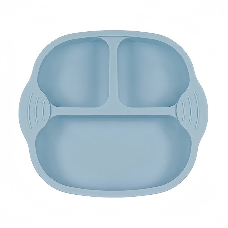 餐盘3格一体婴儿吃饭辅食分隔盘子餐具模具 餐盘注塑模具加工生产图3