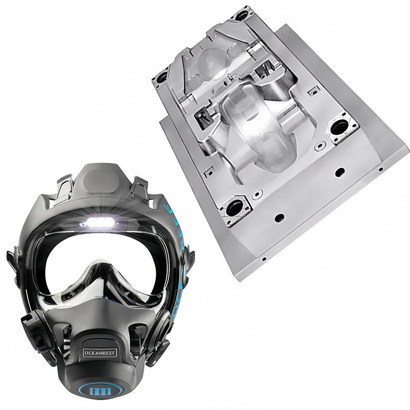 化学全面罩面膜钢模塑胶模具 面膜口罩注塑模具塑料厂家来图来样图5