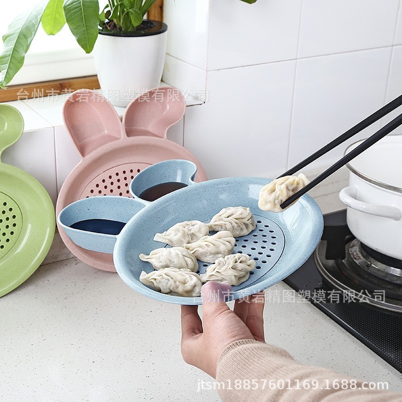 饺子盘模具注塑开模适配 PP食品级材质圆形饺子盘模具图3