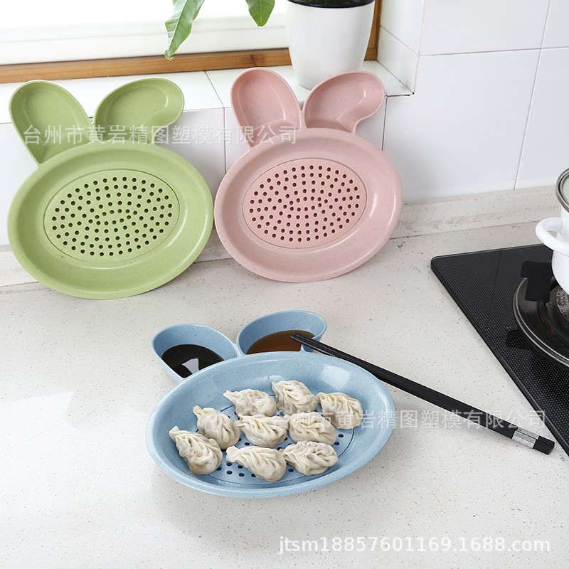 饺子盘模具注塑开模适配 PP食品级材质圆形饺子盘模具图2