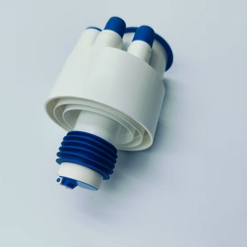 定制注塑模具制作厨房面盆下水管排水管配件洗菜盆三通洗手盆模具图3