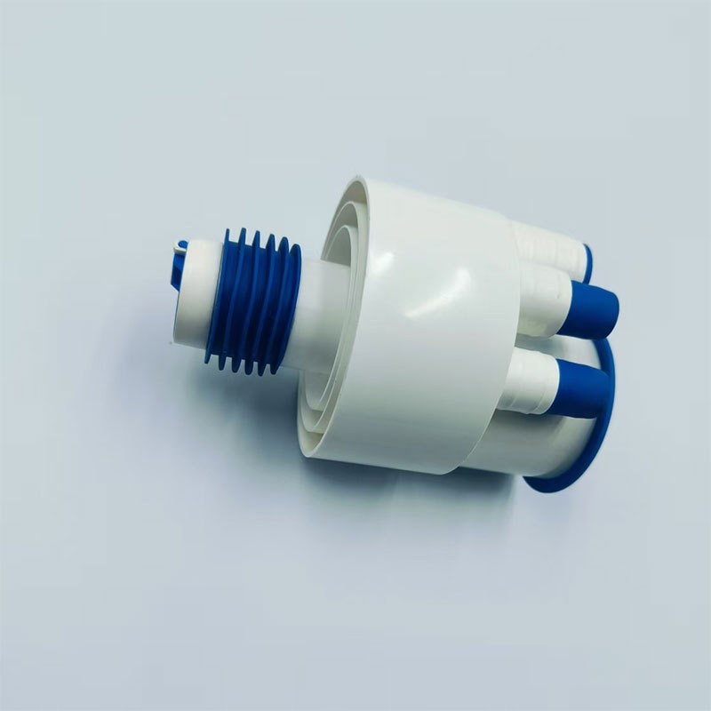 定制注塑模具制作厨房面盆下水管排水管配件洗菜盆三通洗手盆模具图4