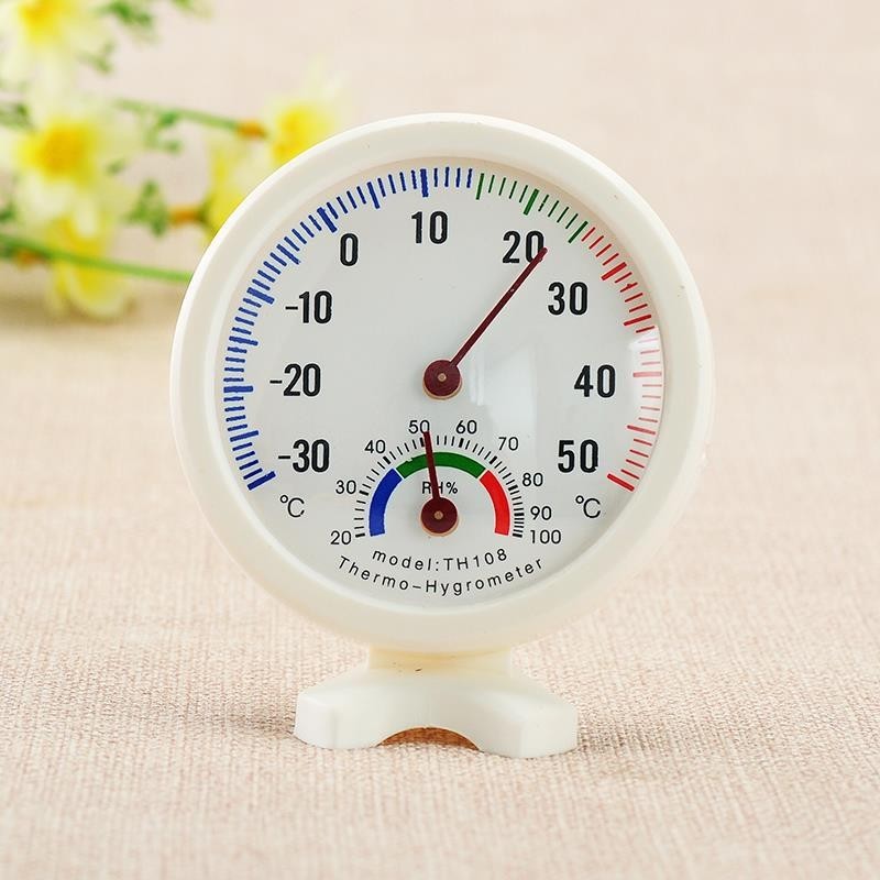 指针式温湿度计直径75MM英文温度湿度计冰箱温度计礼品湿度温度表图3