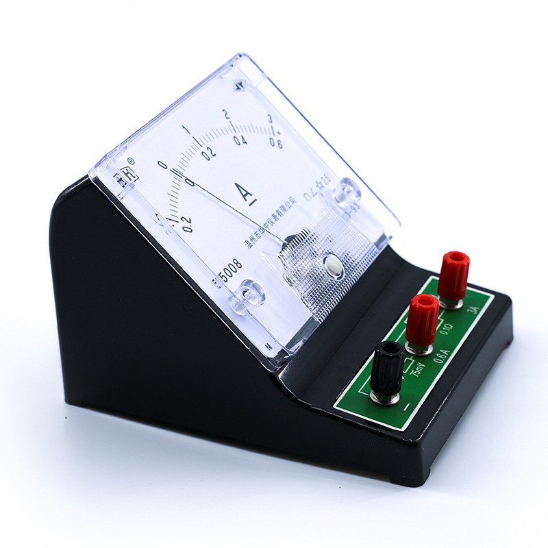 初高中学生电流表安培表 物理实验机械直流电流表指针式图2