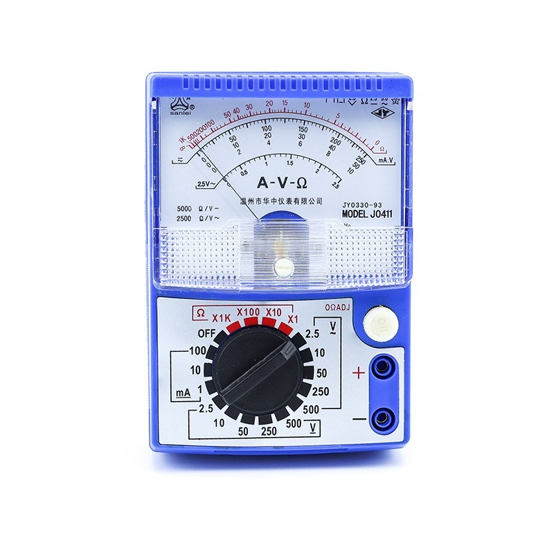 蓝色J0411多用电表指针式万用表 电工便携式小型万用表图4