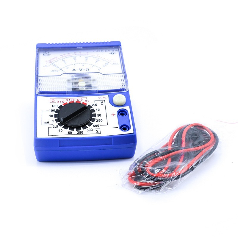 蓝色J0411多用电表指针式万用表 电工便携式小型万用表图5