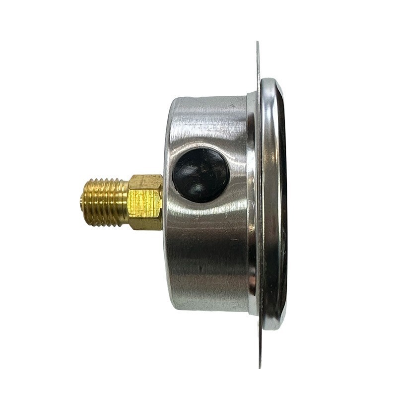 耐震压力表轴向带边面板式耐腐蚀精密抗震 液压水压气压表图4