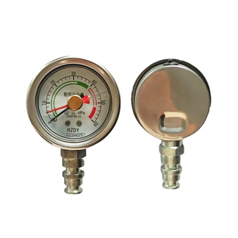 矿用耐震双针压力表 直径60煤矿综采仪器仪表 液压支架压力专用表图4