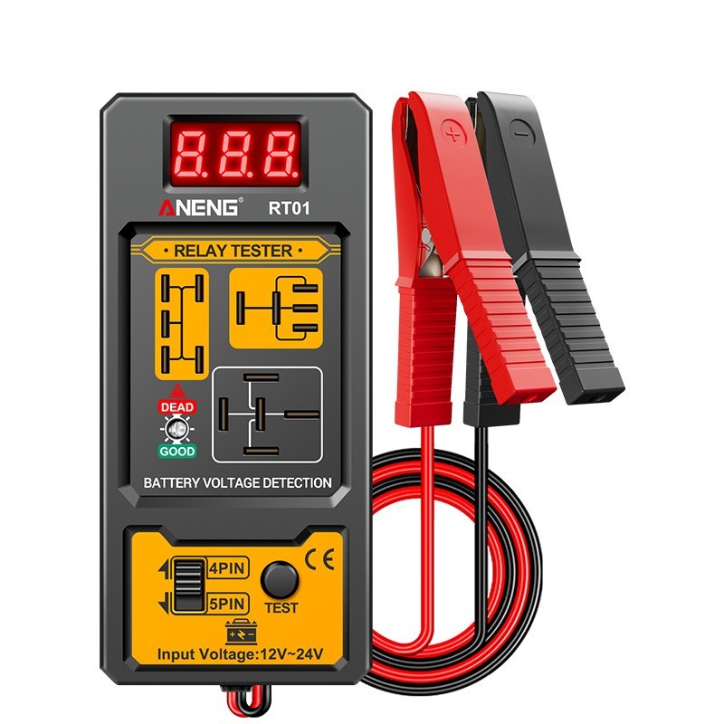 汽车继电器检测仪蓄电池数显测试仪继电分析仪12V24V四脚五脚通用图5