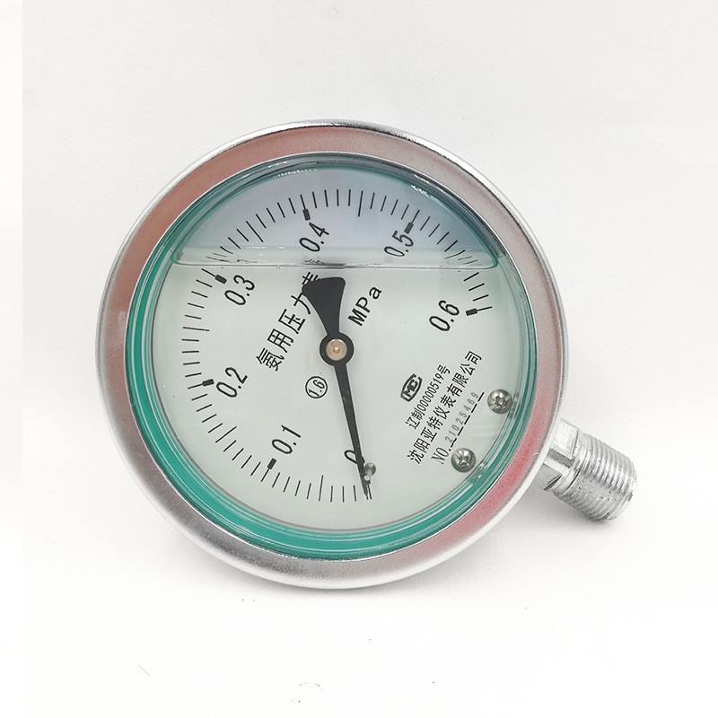 氨用耐震压力表真空压力表 耐震压力负压表真空表 充油耐震水压表图4