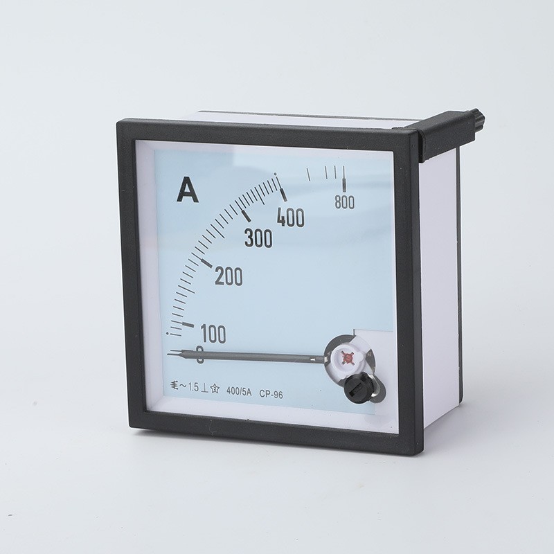新款96-3交流电流表指针过载仪表 指针电压表安装式指针板表图2
