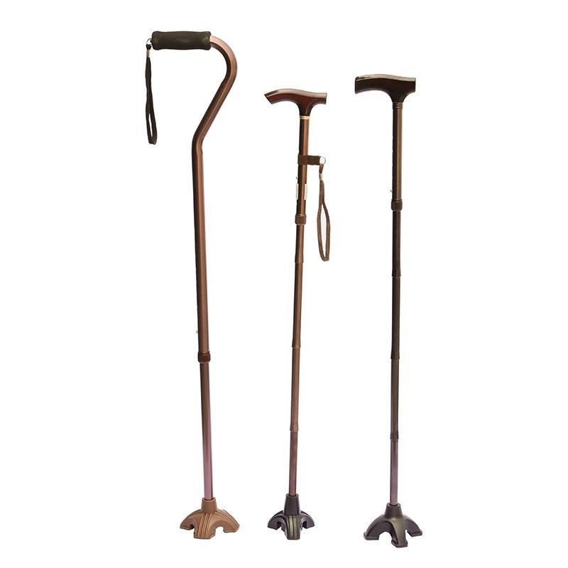 老年人脚套配件拐棍橡胶防滑耐磨加厚四脚脚垫来图定制防滑升级图5