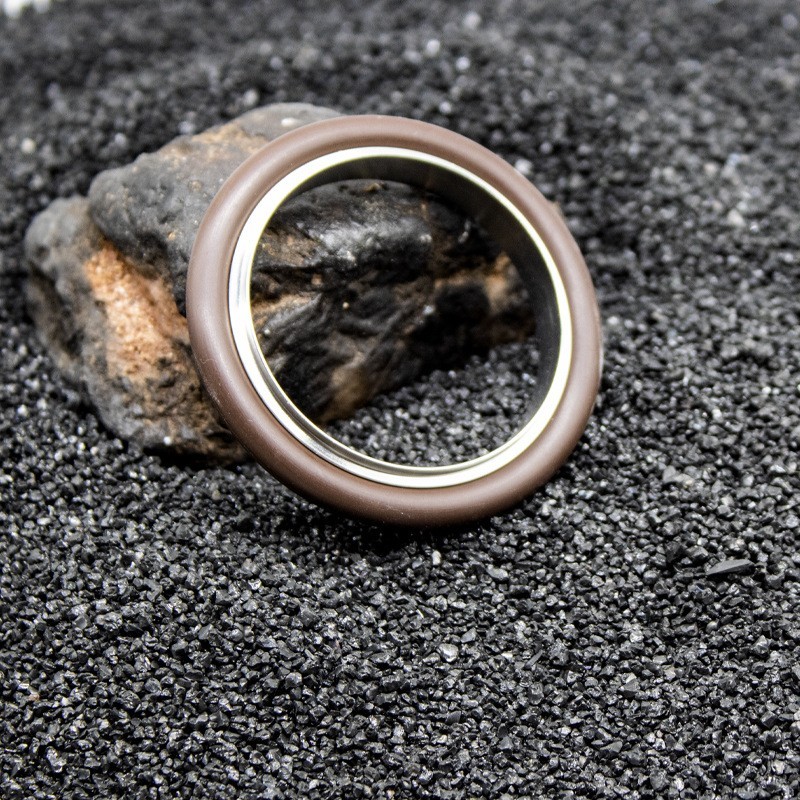 O型圈真空密封圈KF25 40 50中心支架氟胶圈304不锈钢ISO法兰垫o形图2