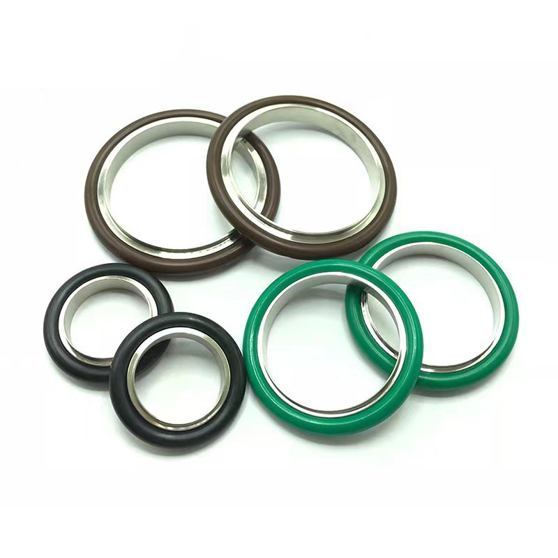 O型圈真空密封圈KF25 40 50中心支架氟胶圈304不锈钢ISO法兰垫o形图5