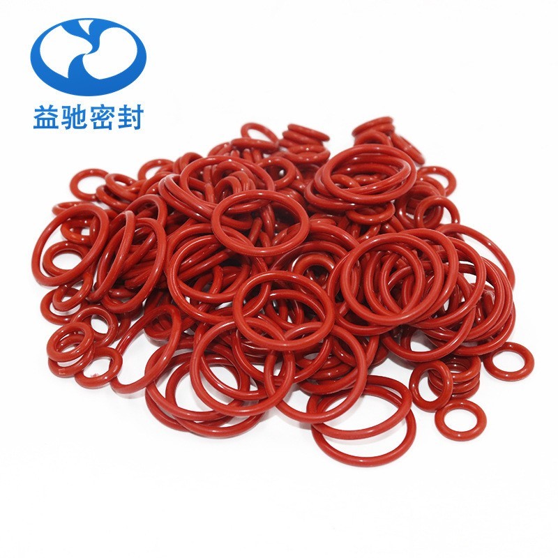 透明硅胶橡胶o型密封圈耐高温垫片氟胶红色胶圈防水o型圈图5