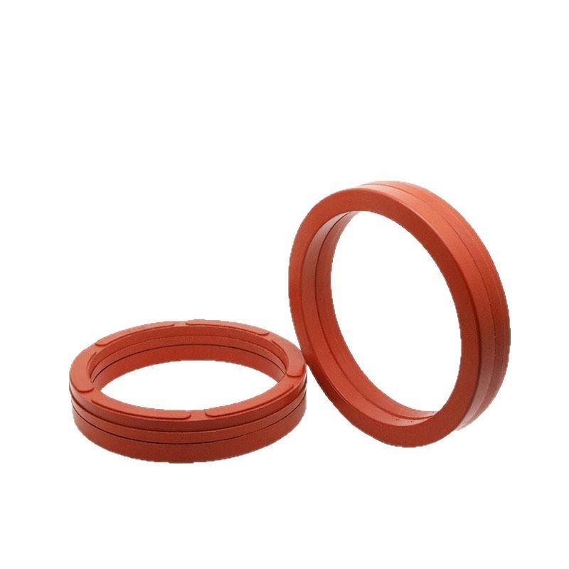 活塞杆气缸用丁腈氟胶组合密封圈 耐高温V型夹布组合油封机械密封图5