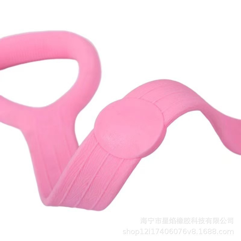 定制瑜伽拉力绳八字形拉力器男女拉伸开肩手臂弹力绳扩胸硅橡胶图5