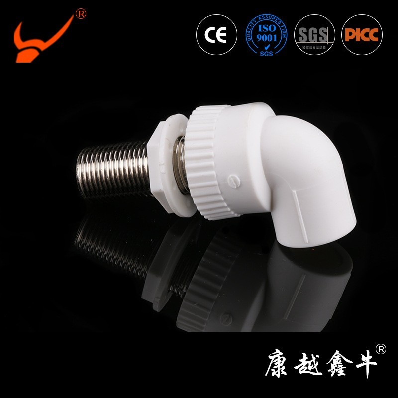 PPR材质加长内螺纹弯头外螺纹弯头淋浴房用外牙弯头厂家货源图2