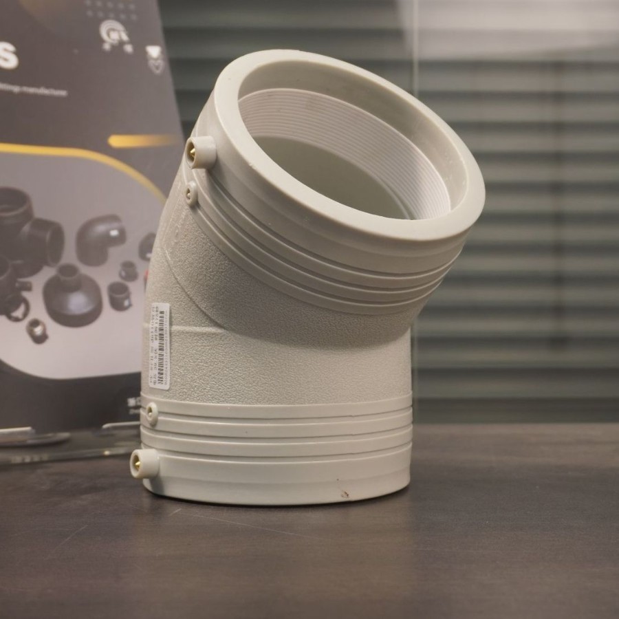 PERT电熔等径接头 生产厂家 管材配件 弯头45度 L110图4