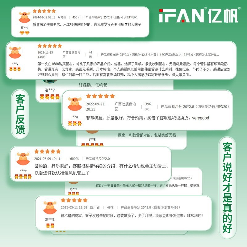 ppr4分6分1寸精品家装用热熔冷热自来水给水ppr水管图3