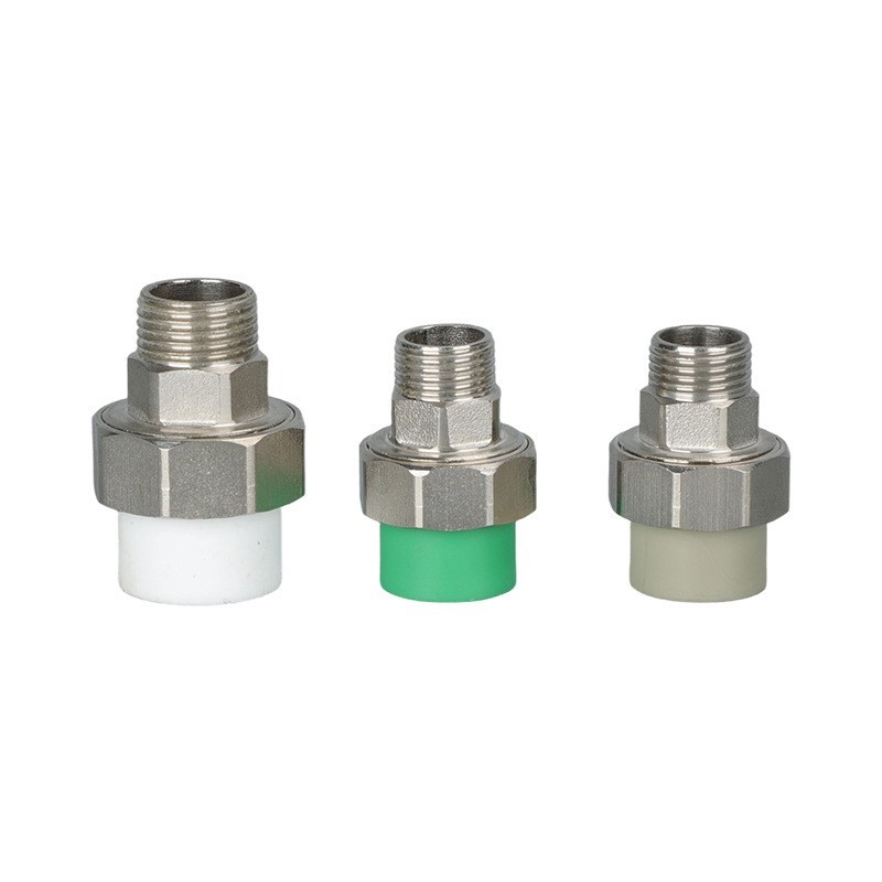 ppr管件外丝活接油任热熔4分6分1寸水暖配件铜外牙活接头图5