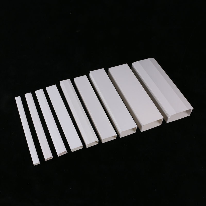 线槽明装自粘方形加厚pvc线槽阻燃塑料白色多规格图2