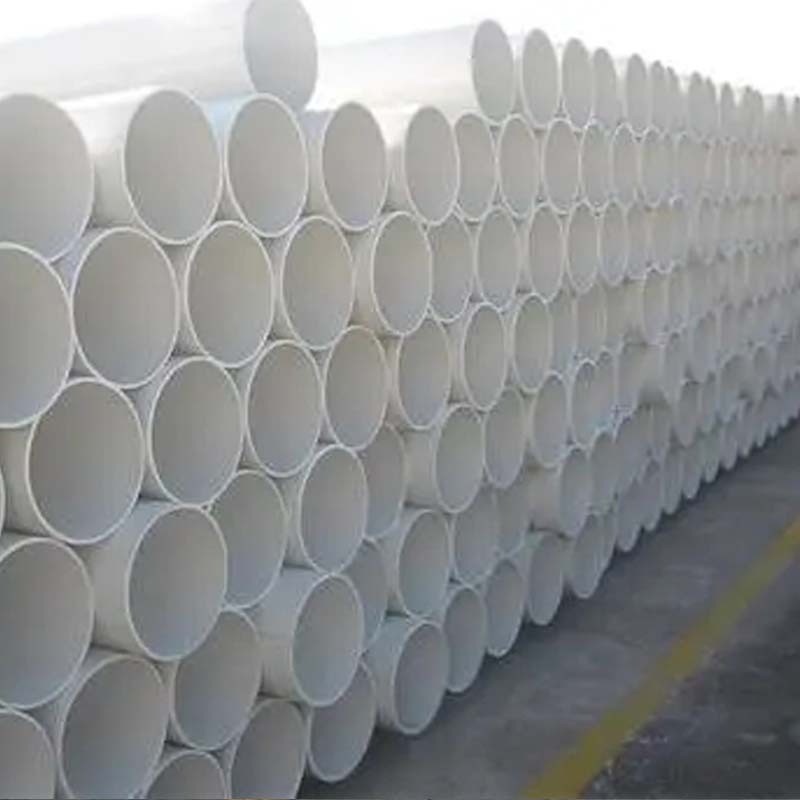 PVC排水管白色通风管大口径市政排污雨水管硬塑料管材厂家图2