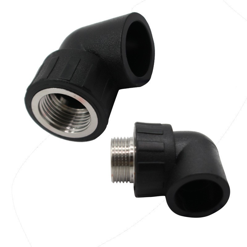 大体PE内丝外牙三通直接 HDPE材质承插式6分3/4直接 PE给水管材管图2