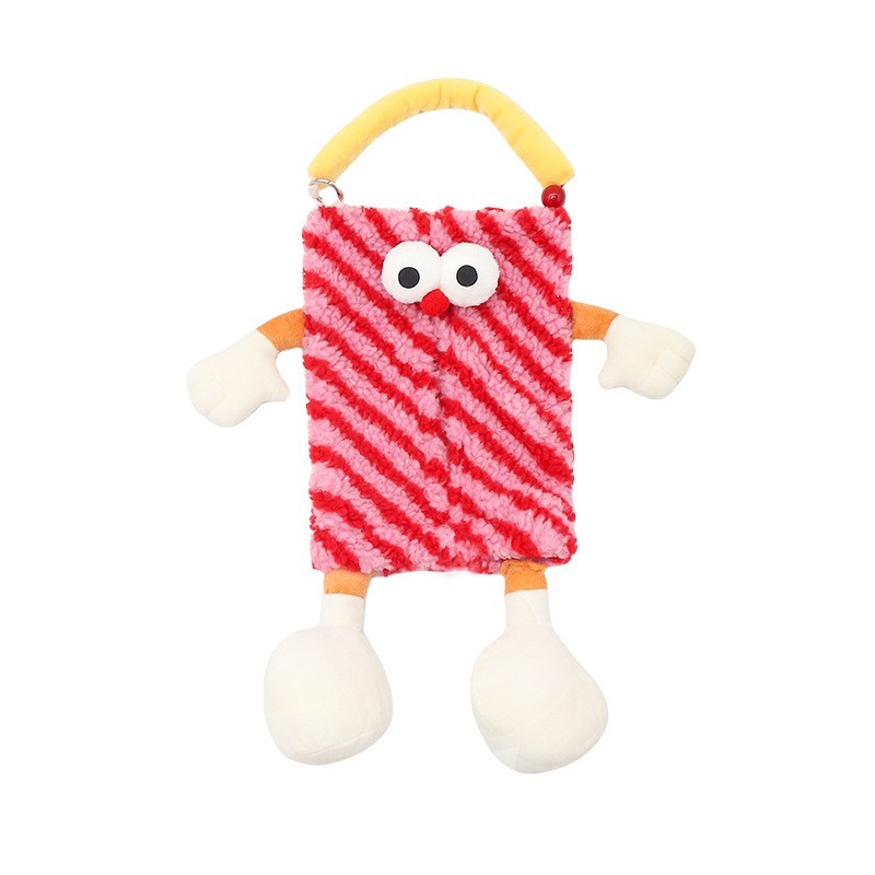 车载纸巾盒挂式卡通怪兽汽车椅背纸巾挂袋车用抽纸盒车内装饰用品图5