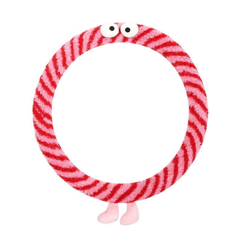 方向盘套冬季毛绒2024新款怪兽防滑保暖四季通用汽车把套加热女款图4