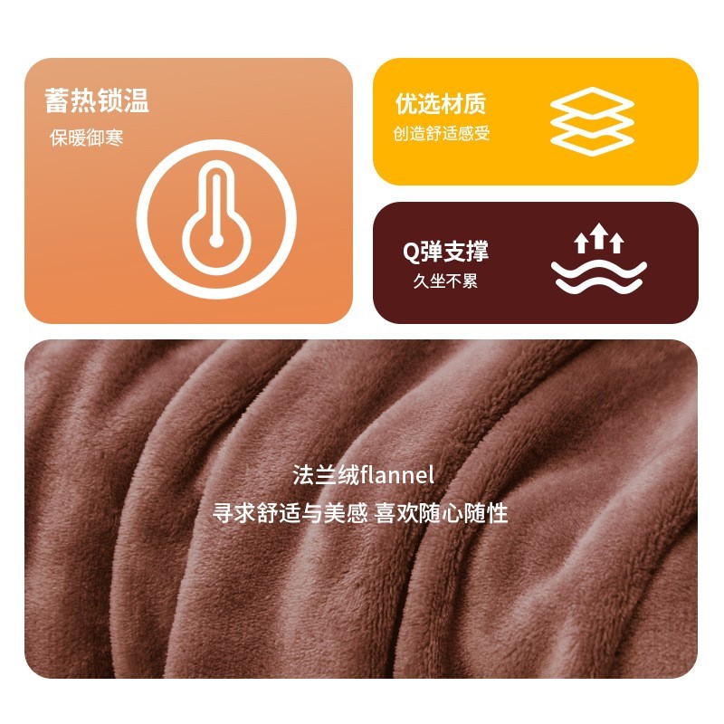 冬季毛绒座垫冬天保暖汽车坐垫高档法兰绒后排三件套加厚车内座椅图4