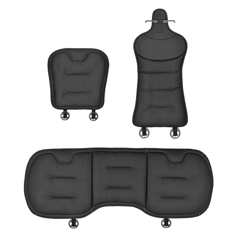 纳帕真皮新款问界四季通用靠背垫汽车透气坐垫座椅套单片后排高级图5