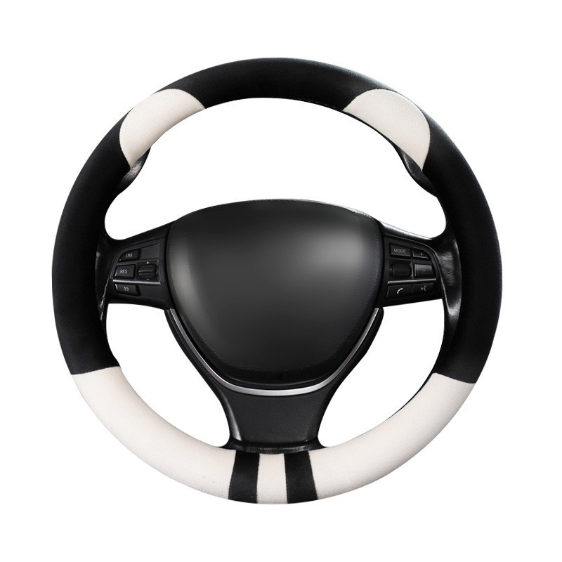 新款卡通汽车方向盘套 冬季短毛绒车把套 厂家直销通用防滑韩版圆图2