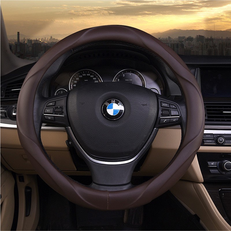 适用福特蒙迪欧福克斯福睿斯金牛座翼虎锐界翼博真皮方向盘套