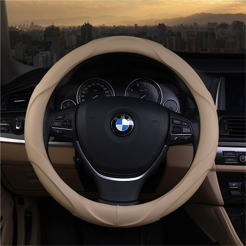 适用福特蒙迪欧福克斯福睿斯金牛座翼虎锐界翼博真皮方向盘套图2
