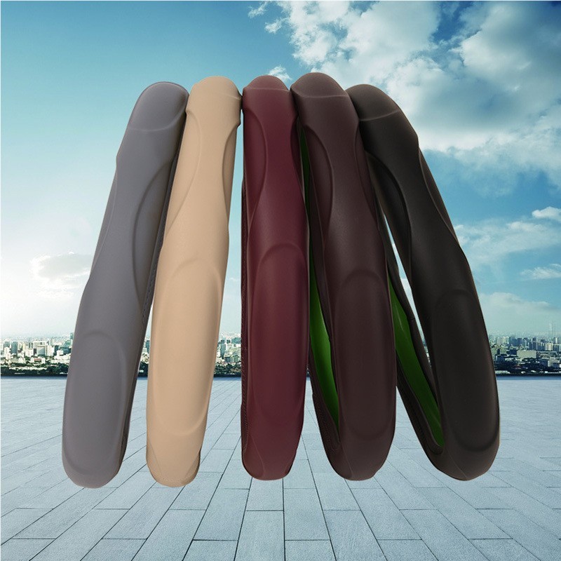 适用福特蒙迪欧福克斯福睿斯金牛座翼虎锐界翼博真皮方向盘套图4