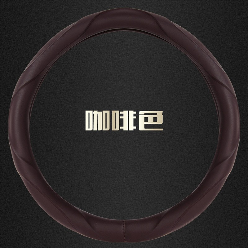 适用福特蒙迪欧福克斯福睿斯金牛座翼虎锐界翼博真皮方向盘套图5