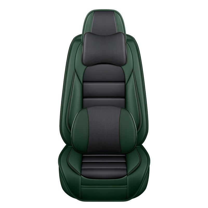 跨境亚马逊全包围全皮冬季汽车坐垫四季座椅套纳帕软皮通用款坐垫图5
