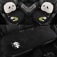 卡通汽车坐垫单片毛绒无靠背卡爱保暖冬季三件套屁股垫后排坐套