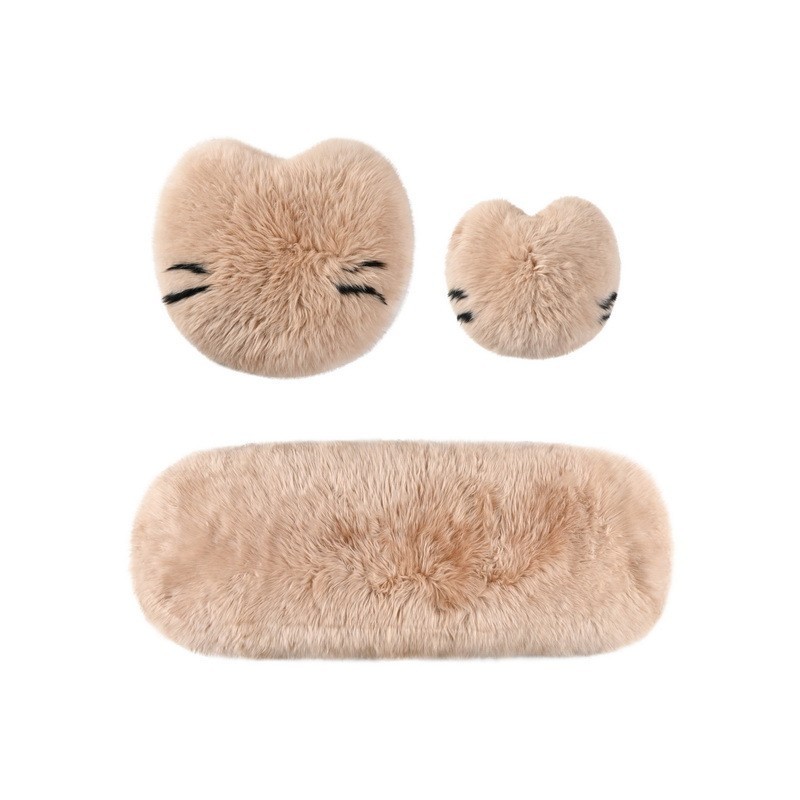 纯羊毛汽车单座冬季羊剪绒长毛绒真皮毛一体单片后排保暖屁股毛垫图5