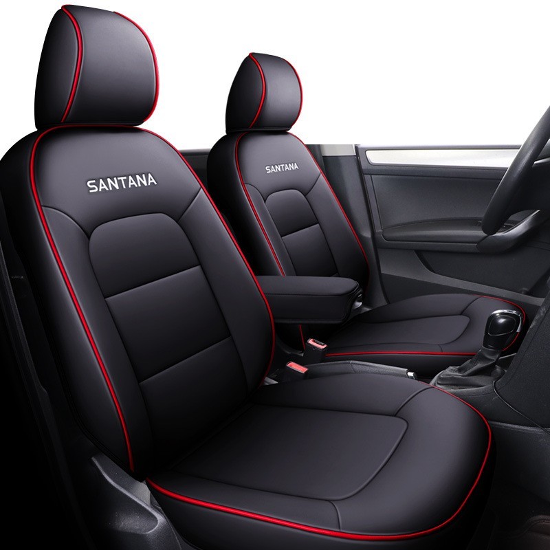 适用于大众桑塔纳专车专用汽车座套坐垫套定作时尚运动皮四季垫图5
