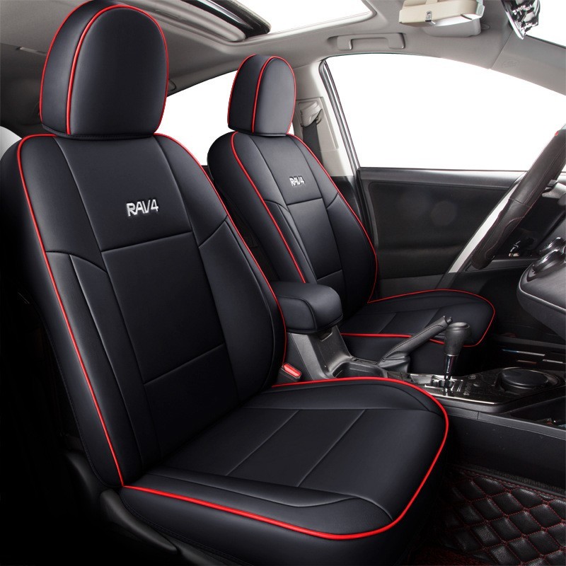 适用于丰田RAV4专车专用汽车座套坐垫套定作时尚运动皮革四季垫图5