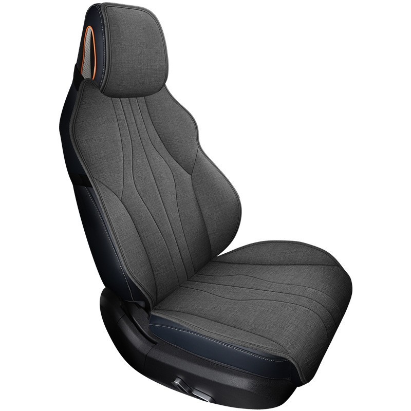 适用比亚迪宋PLUS专车专用汽车坐垫小三件套座垫运动麻四季垫图5